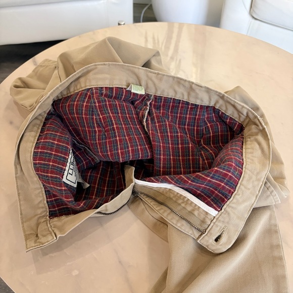 LL BeanTan Khaki Plaid Flannel Lined Chino Pants
Mens Size 30x30 - Picture 6 of 13